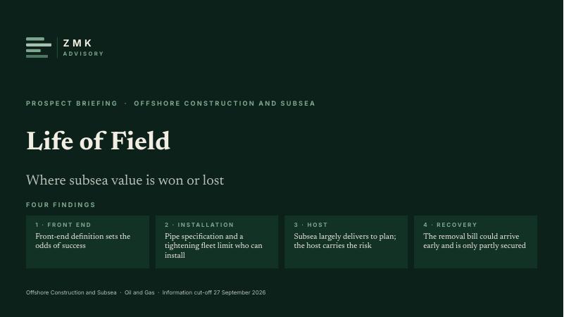 Cover of the Life of Field briefing